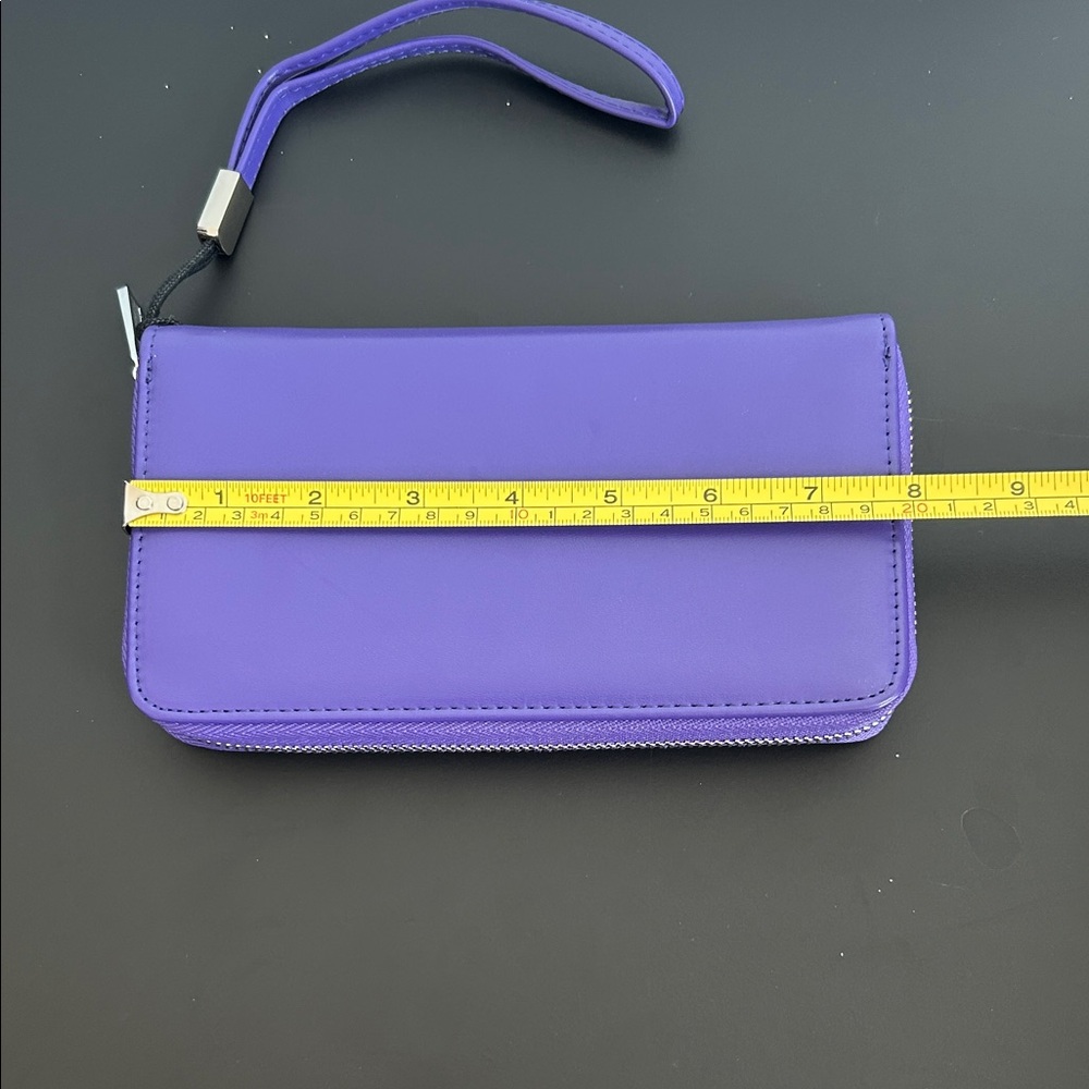 Purple Women's Wristlet Wallet Card Organizer - Picture 2 of 5